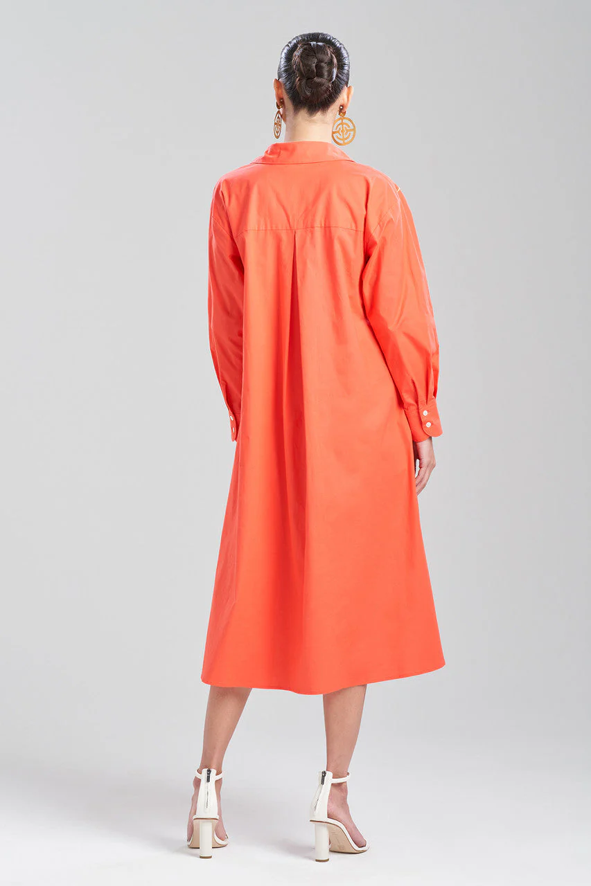 Cotton Poplin El Nido Embroidered Shirtdress - Image 3