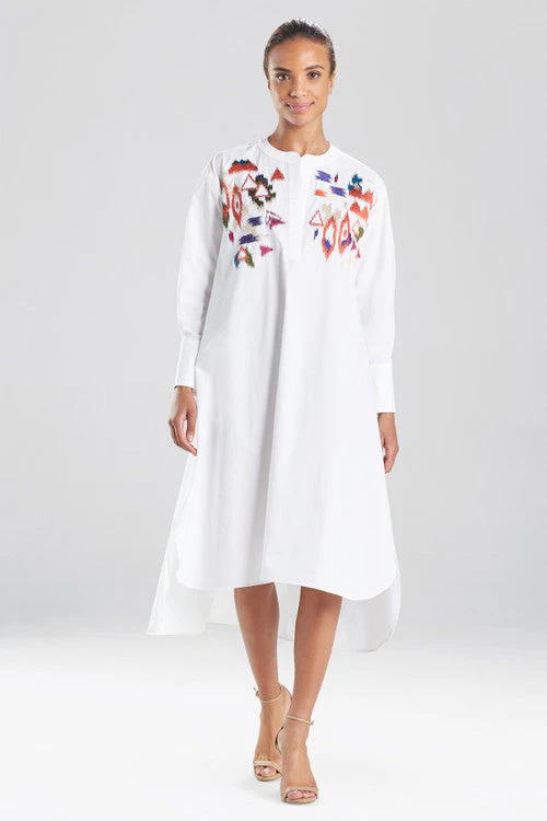 Cotton Poplin Embroidered Shirtdress - Image 6