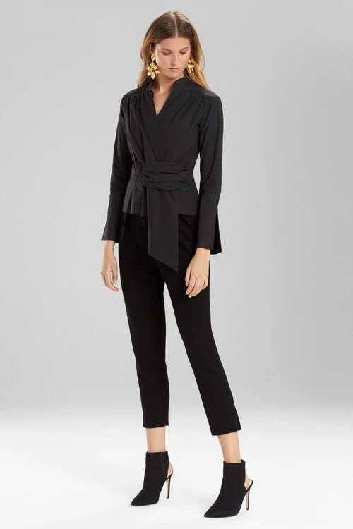 Cotton Poplin Front Gather Top