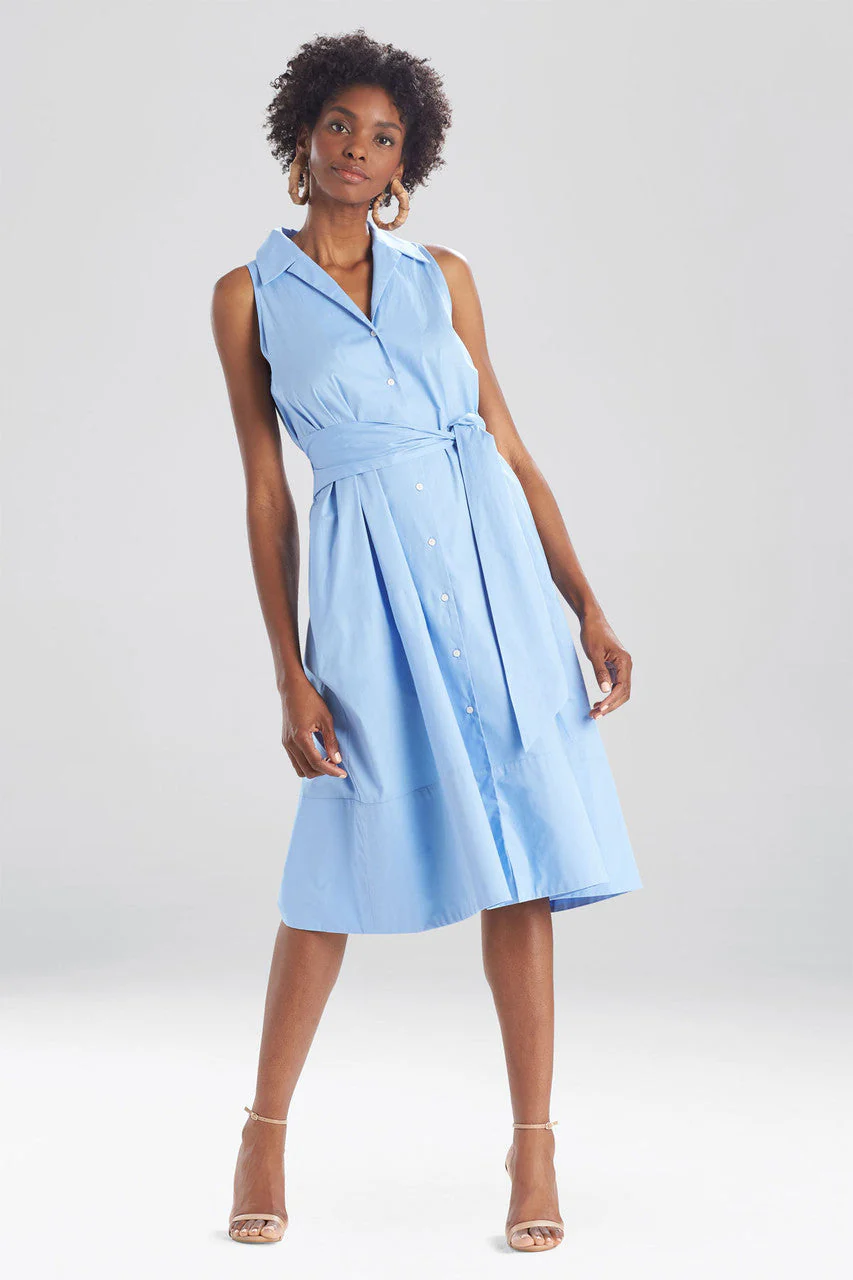 Cotton Poplin Halter Shirtdress - Image 4