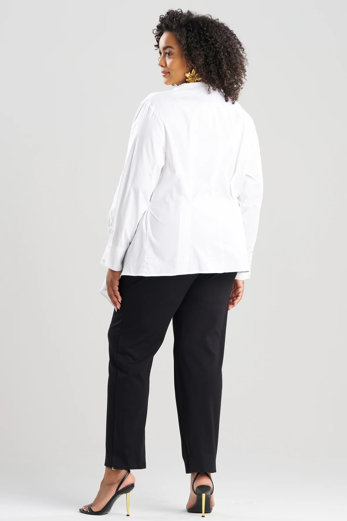 Cotton Poplin Handkerchief Hem Shirt - Image 6
