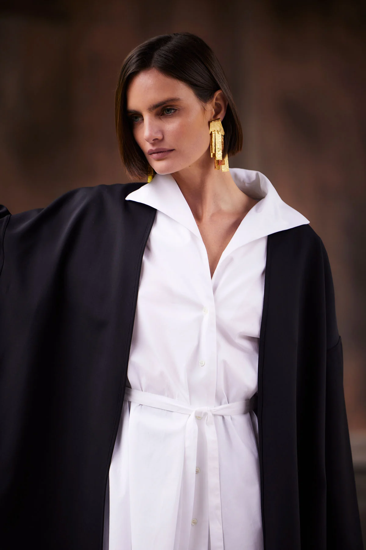Cotton Poplin Handkerchief Hem Shirt - Image 8