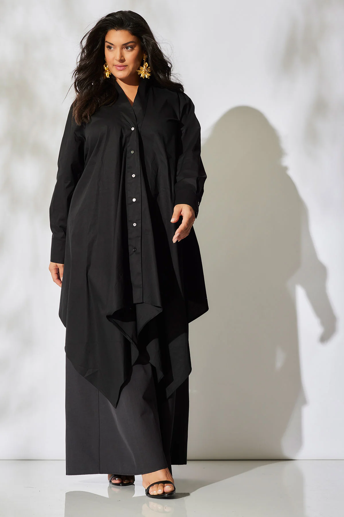 Cotton Poplin Handkerchief Tunic