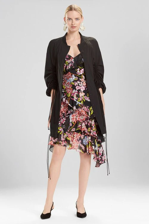 Cotton Poplin Jacket With Ties
