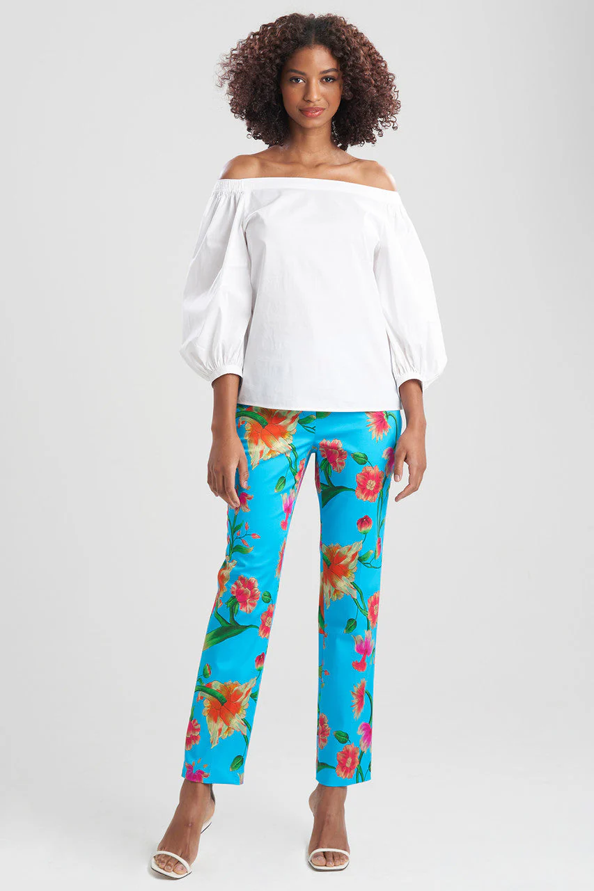 Cotton Poplin Off Shoulder Top - Image 2