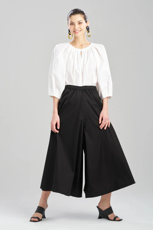 Cotton Poplin Palazzo Pants - Image 10