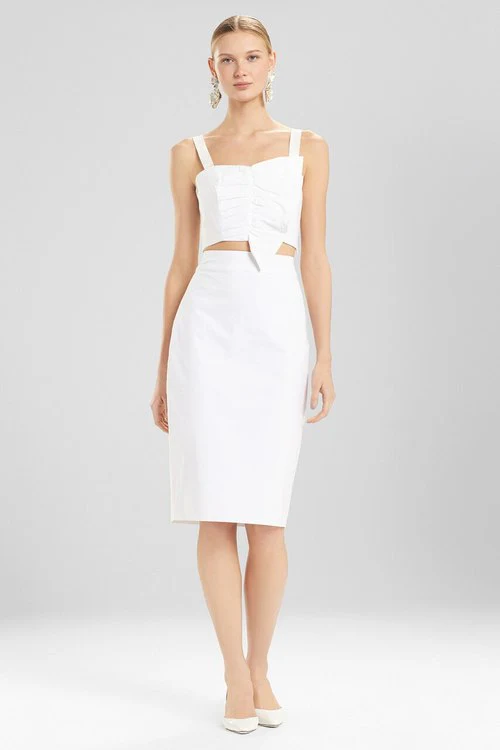Cotton Poplin Pencil Skirt - Image 6