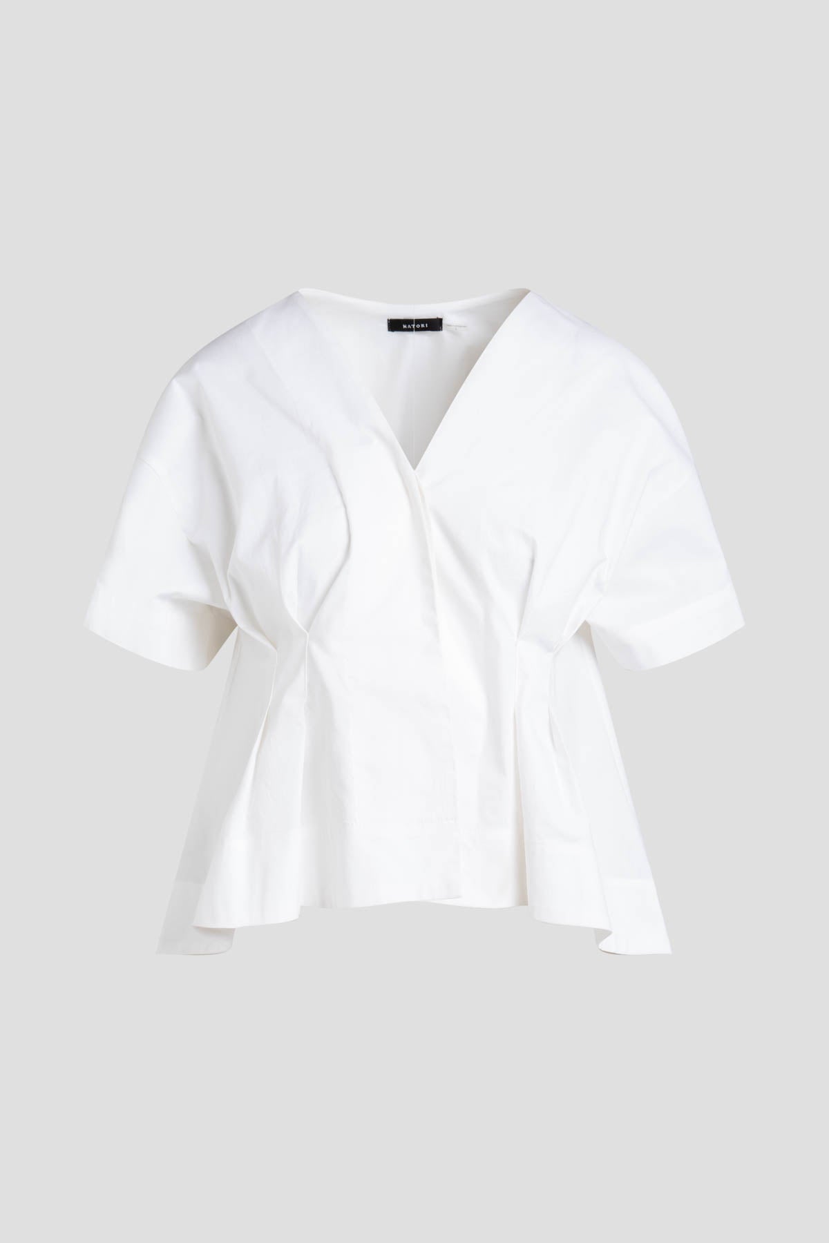 Cotton Poplin Pleated Back Cocoon Shirt - Image 7