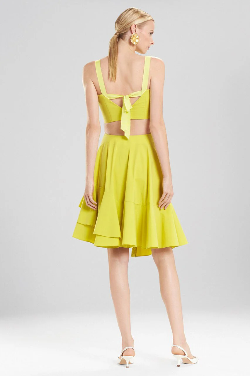 Cotton Poplin Tie Front Skirt - Image 2