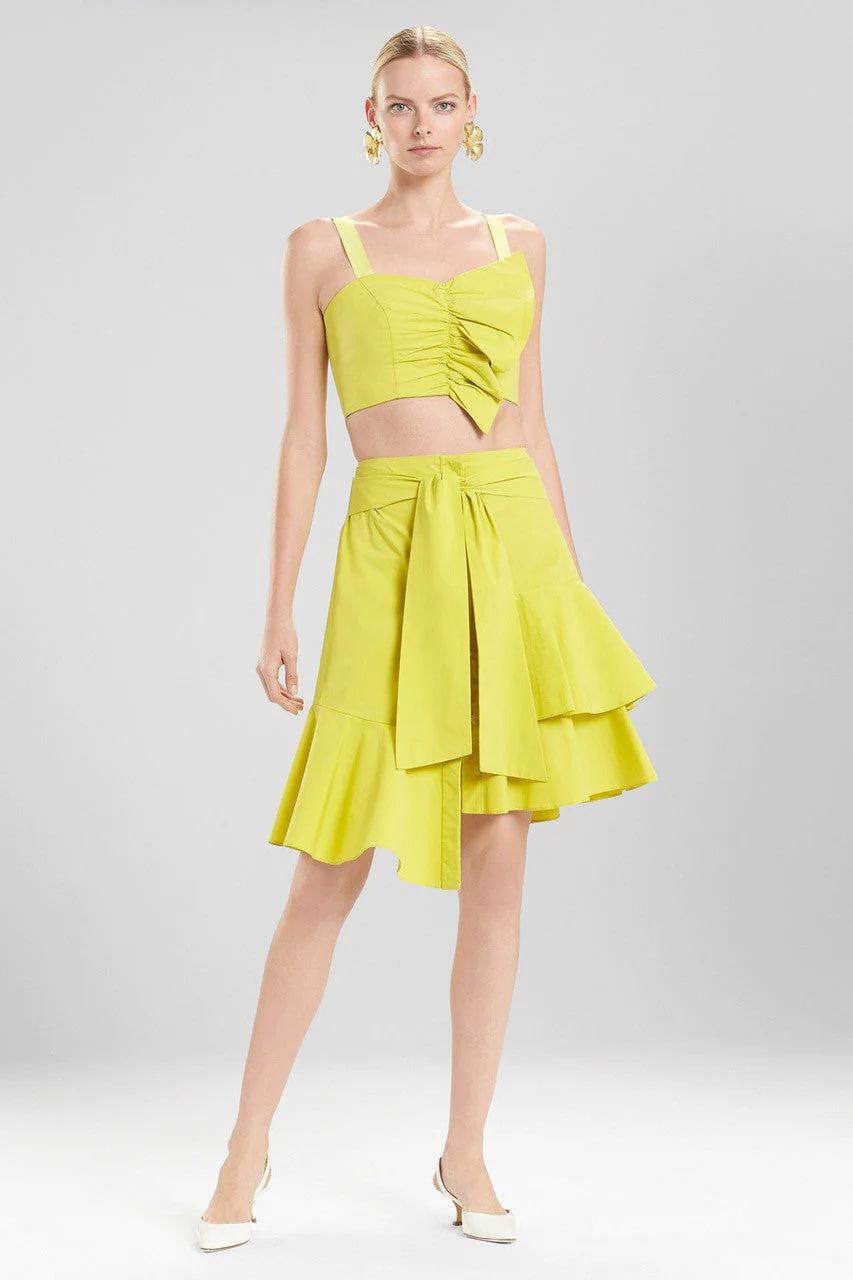 Cotton Poplin Tie Front Skirt - Image 4