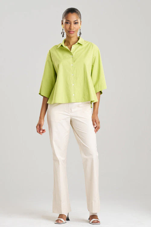 Cotton Poplin Trapeze Shirt