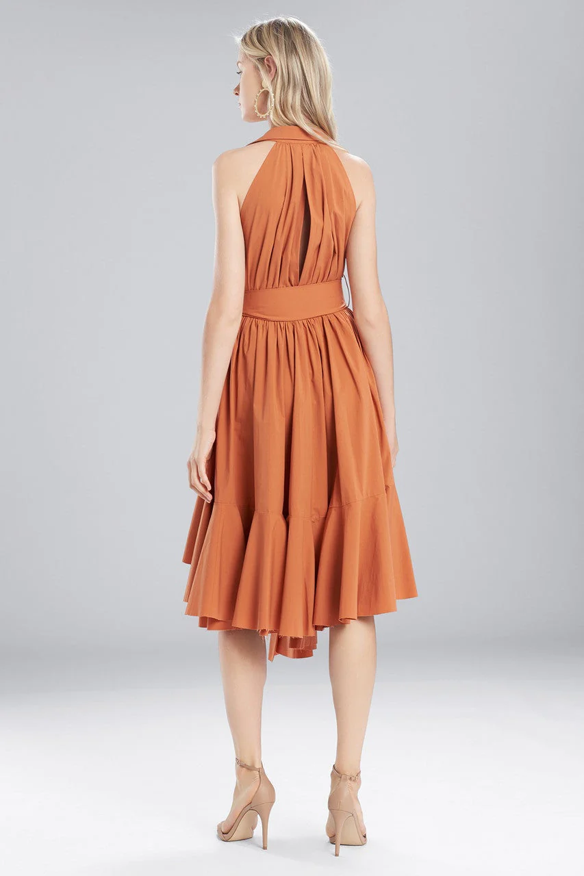 Cotton Shirting Halter Dress - Image 2
