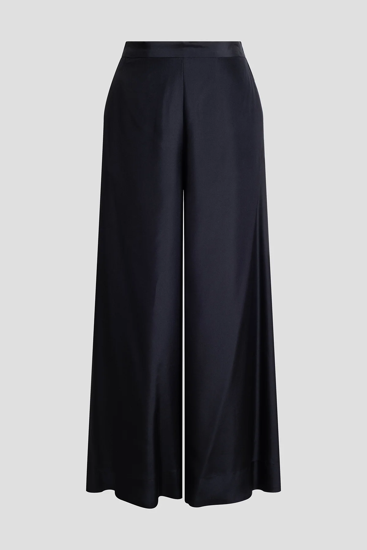 Couture Habotai Palazzo Silk Pants - Image 3