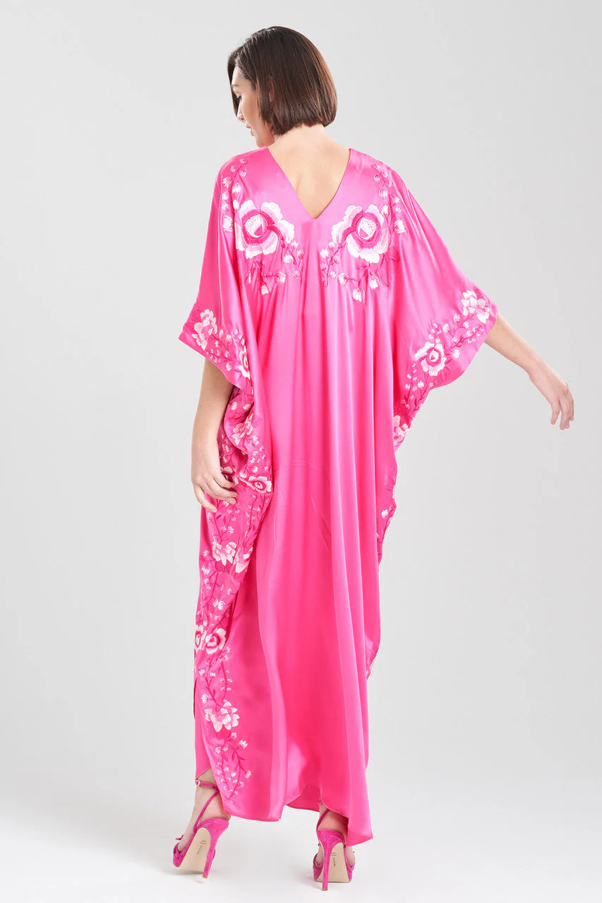 Couture Hanabi Embroidered Silk Caftan - Image 2