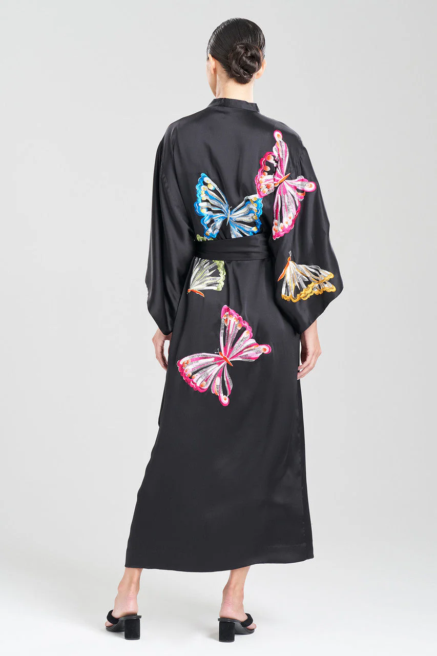 Couture Kyoko Butterfly Beaded Silk Robe - Image 2
