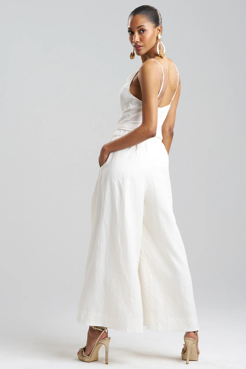 Couture Luxe Linen Palazzo Pants - Image 2