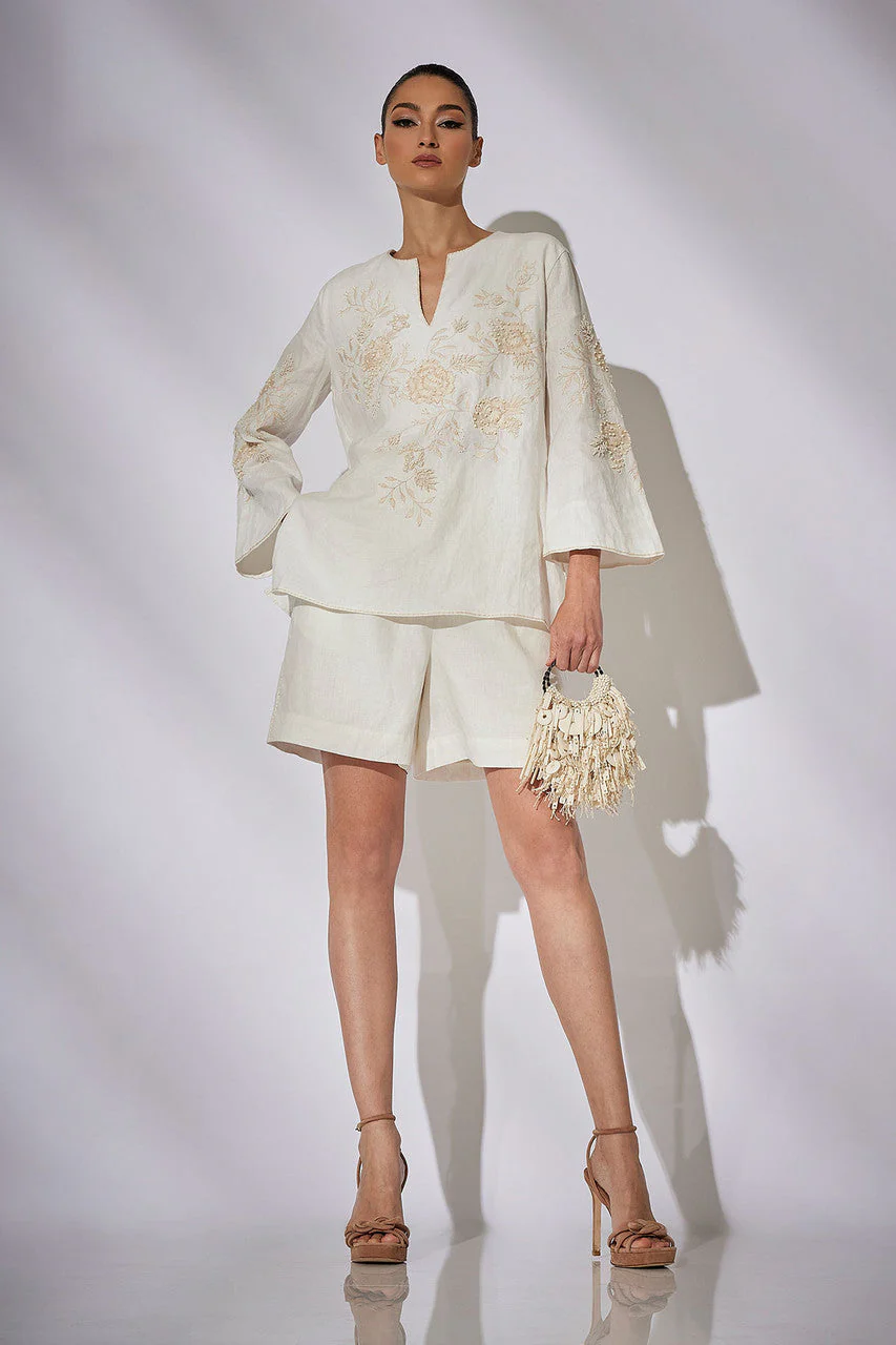 Couture Luxe Linen Shorts - Image 4