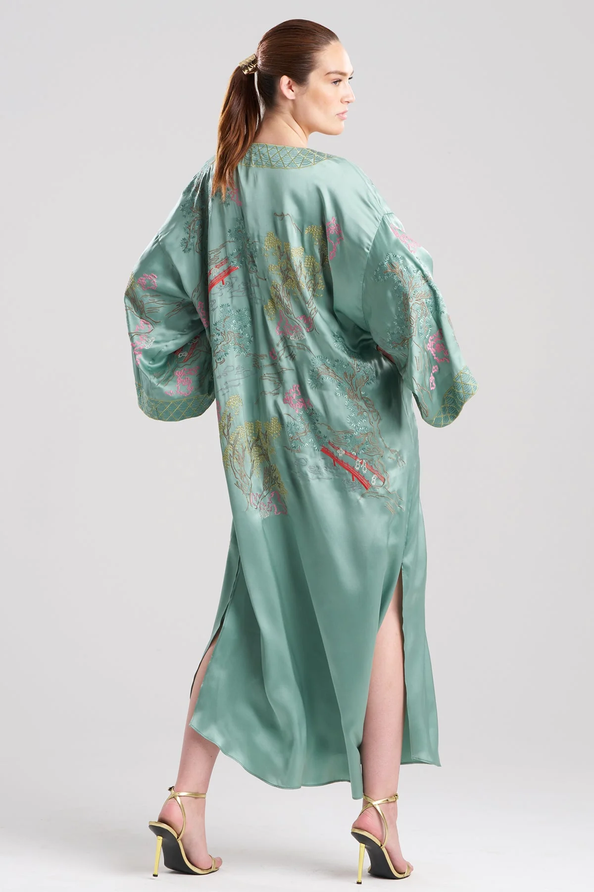 Couture Nara Embellished Silk Caftan - Image 3