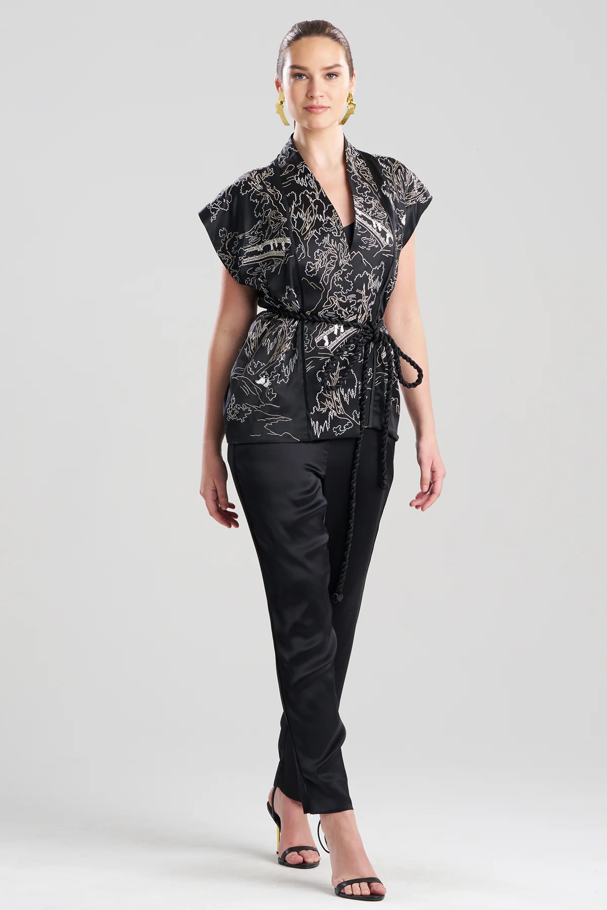 Couture Nara Embroidered Silk Vest - Image 2