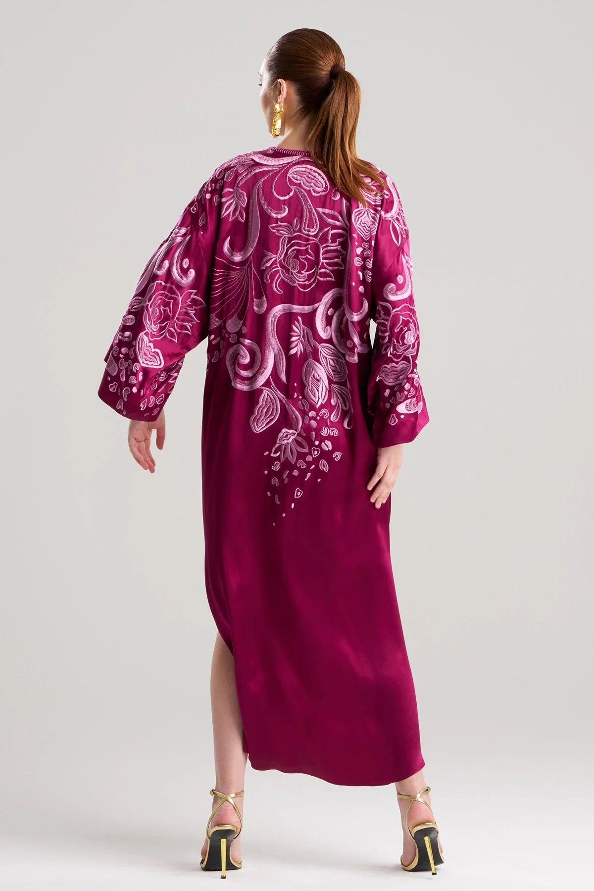 Couture Nouveau Embellished Silk Caftan - Image 2