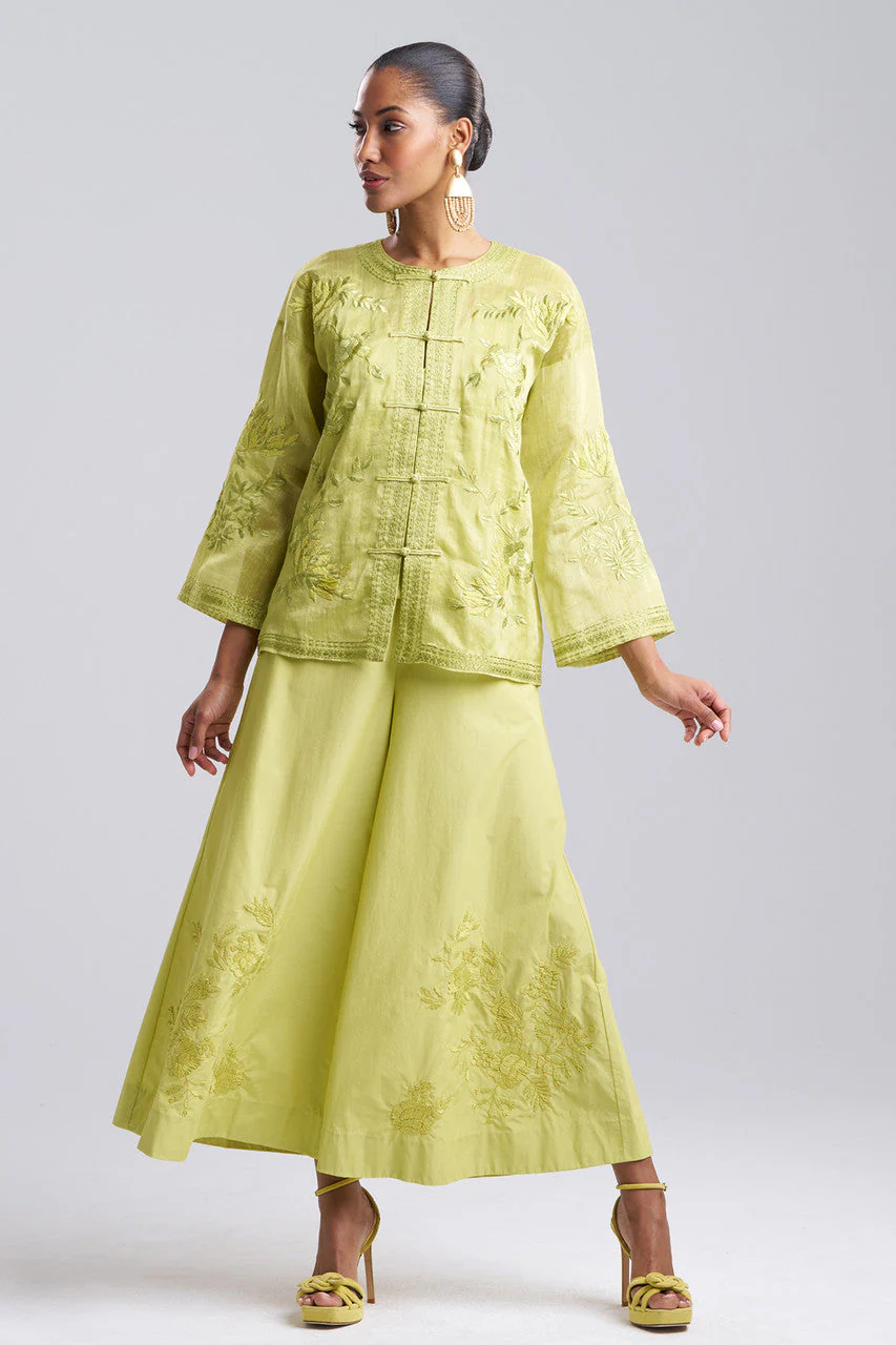 Couture Piña Embroidered Mandarin Jacket