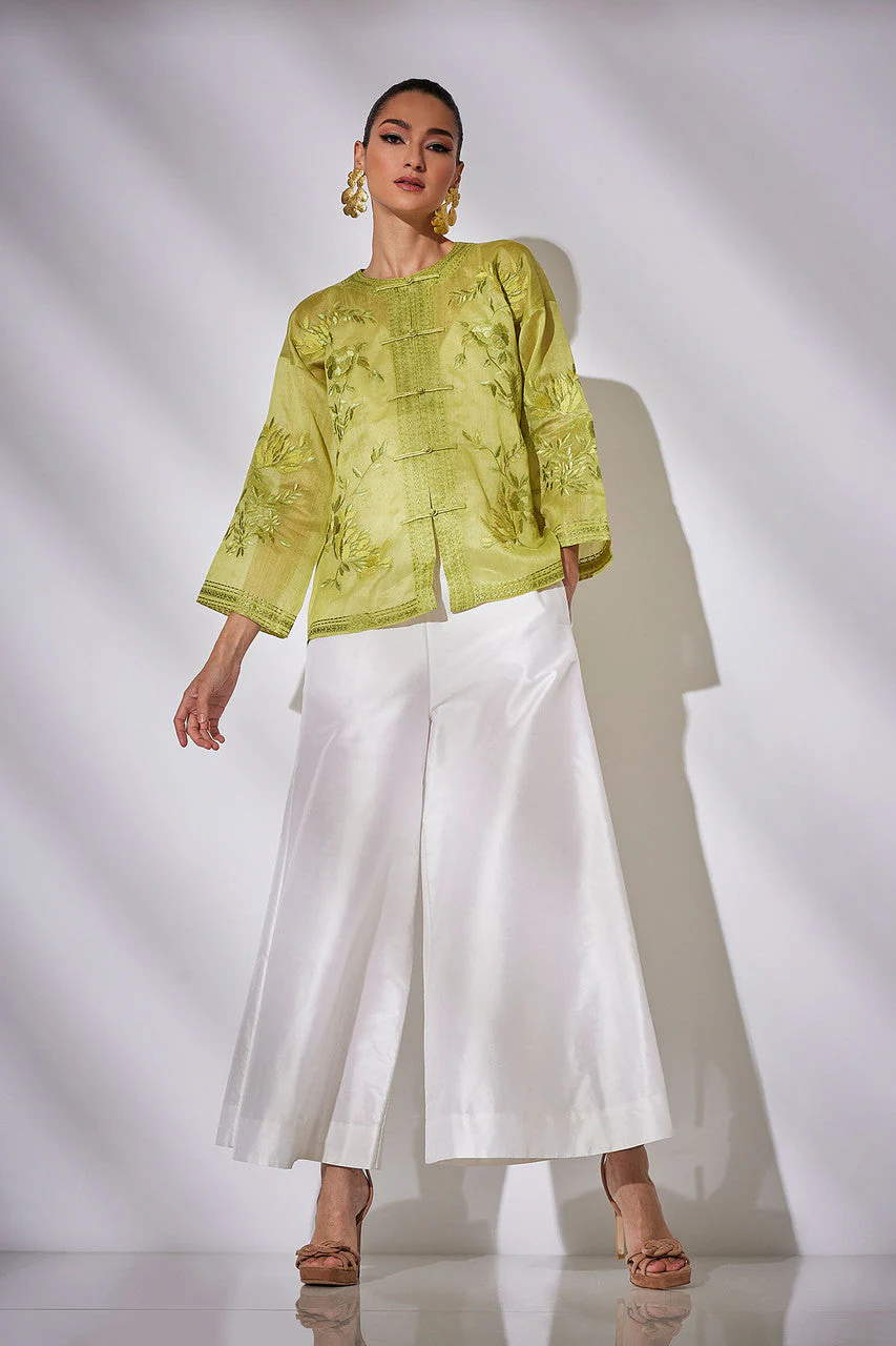 Couture Piña Embroidered Mandarin Jacket - Image 4