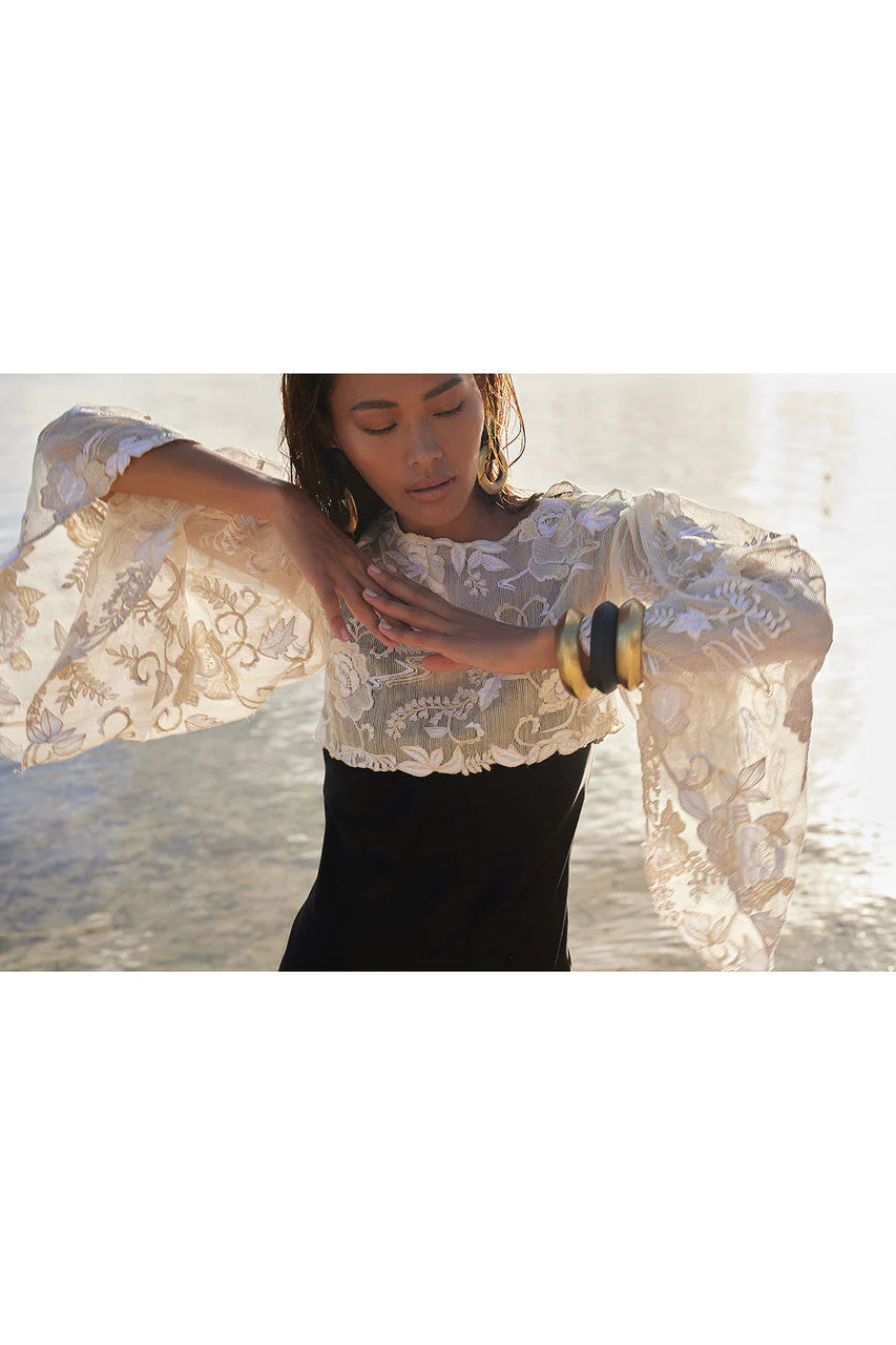 Couture Piña Embroidered Top - Image 11