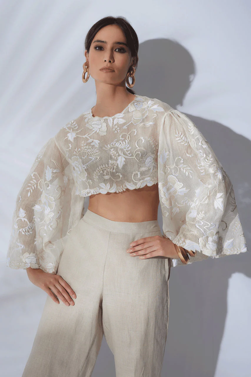 Couture Piña Embroidered Top - Image 9