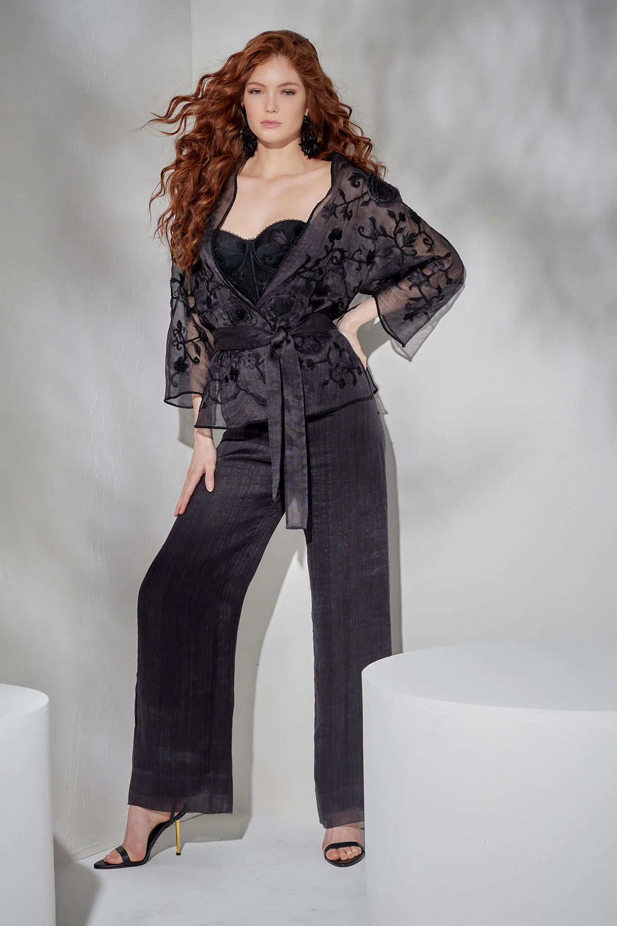 Couture Piña Belted Jacket - Image 4