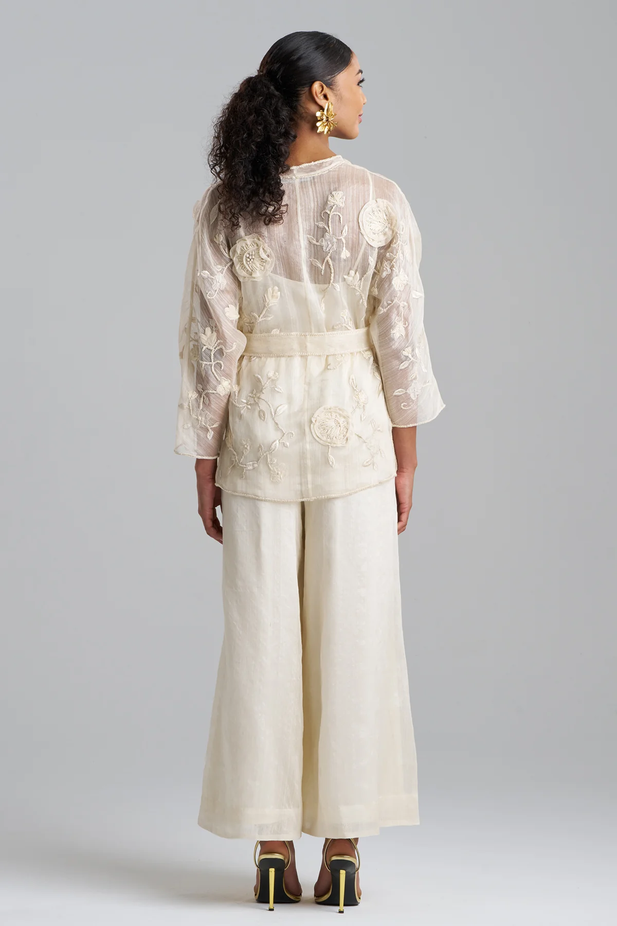 Couture Piña Belted Jacket - Image 3
