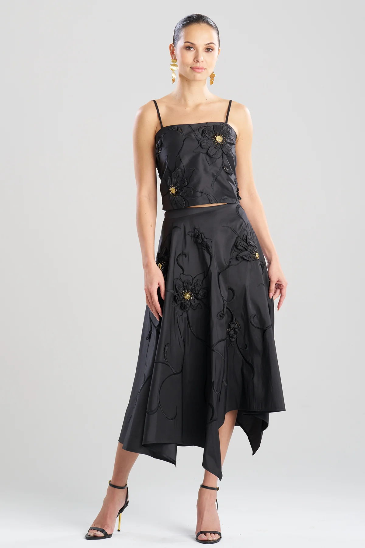 Couture Silk Dupioni Embellished Bustier
