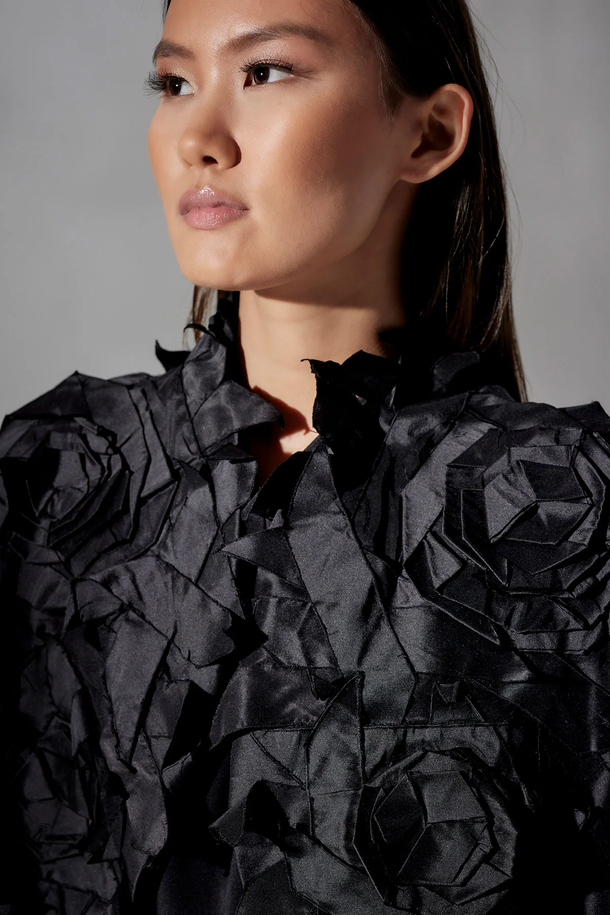 Couture Silk Dupioni Embellished Jacket