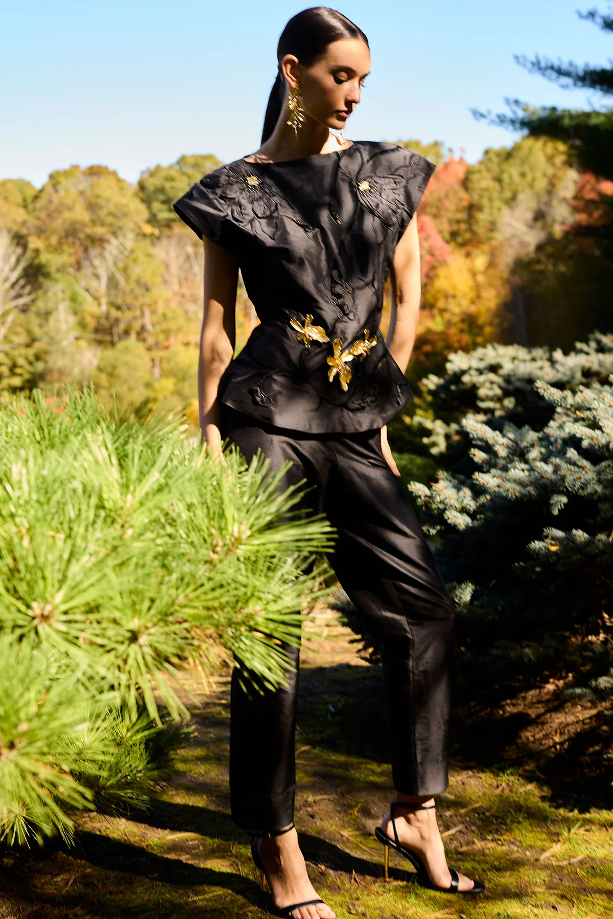 Couture Silk Dupioni Embellished Top - Image 4