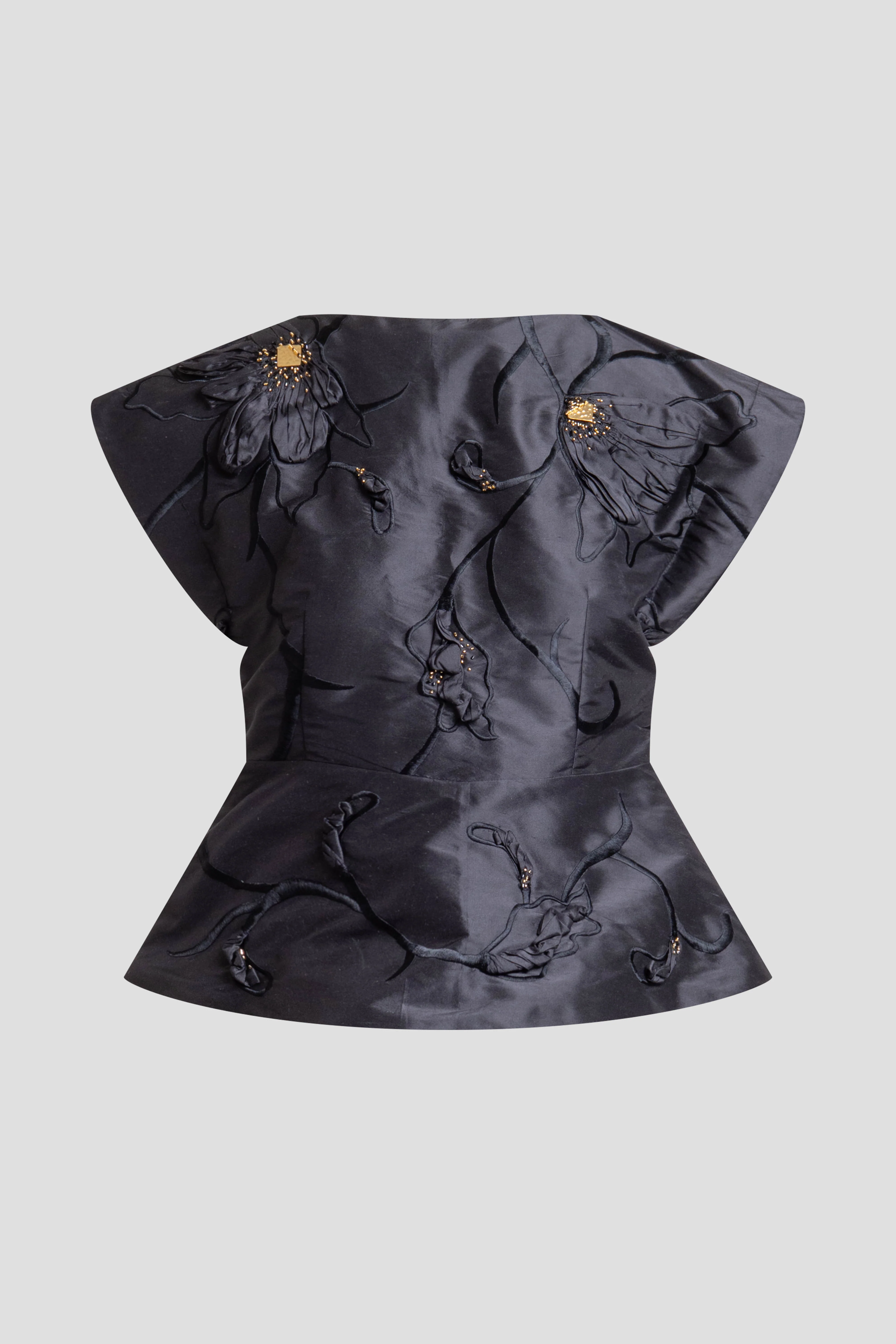 Couture Silk Dupioni Embellished Top - Image 5