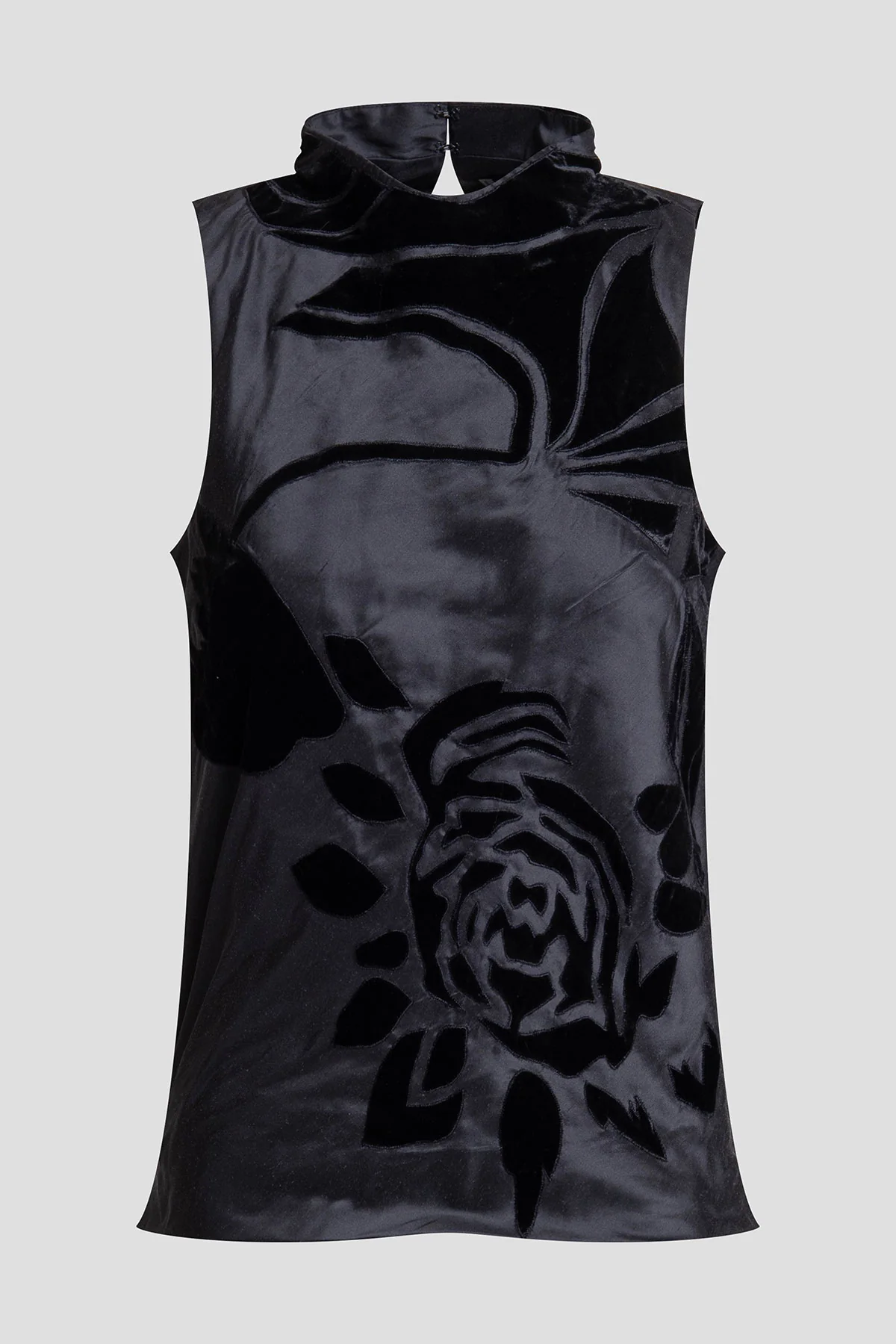Couture Silk Dupioni Embroidered Halter Top - Image 4