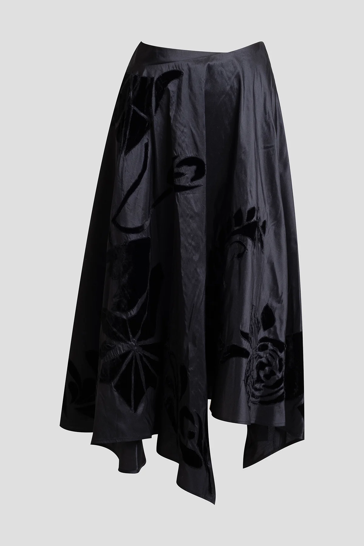 Couture Silk Dupioni Embroidered Skirt - Image 4