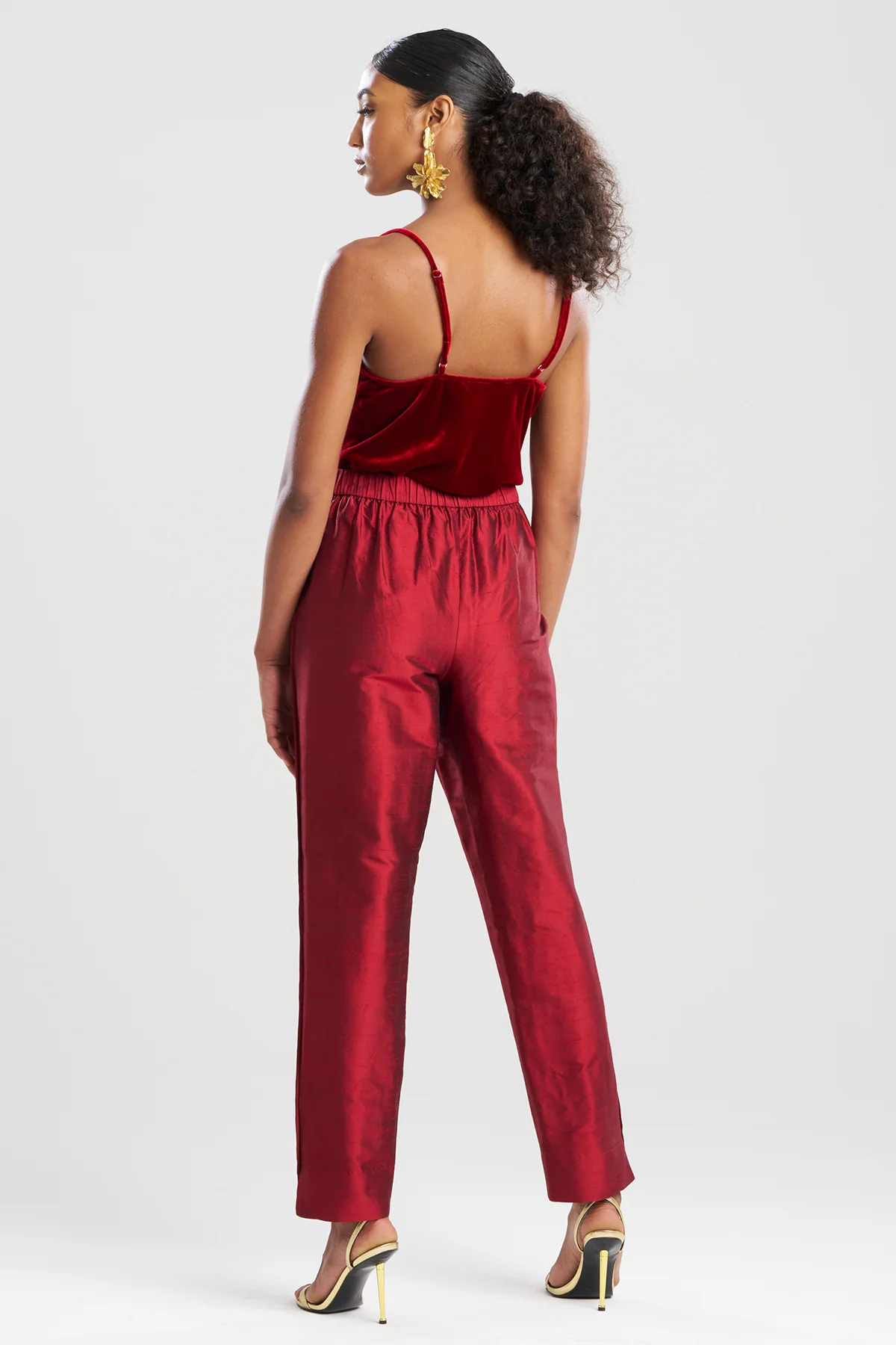 Couture Silk Dupioni Slim Pants - Image 2