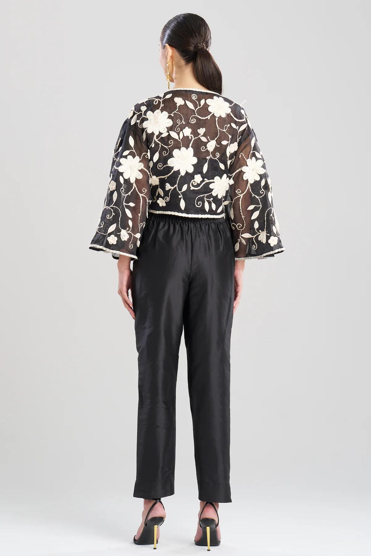 Couture Silk Dupioni Tapered Pants - Image 2