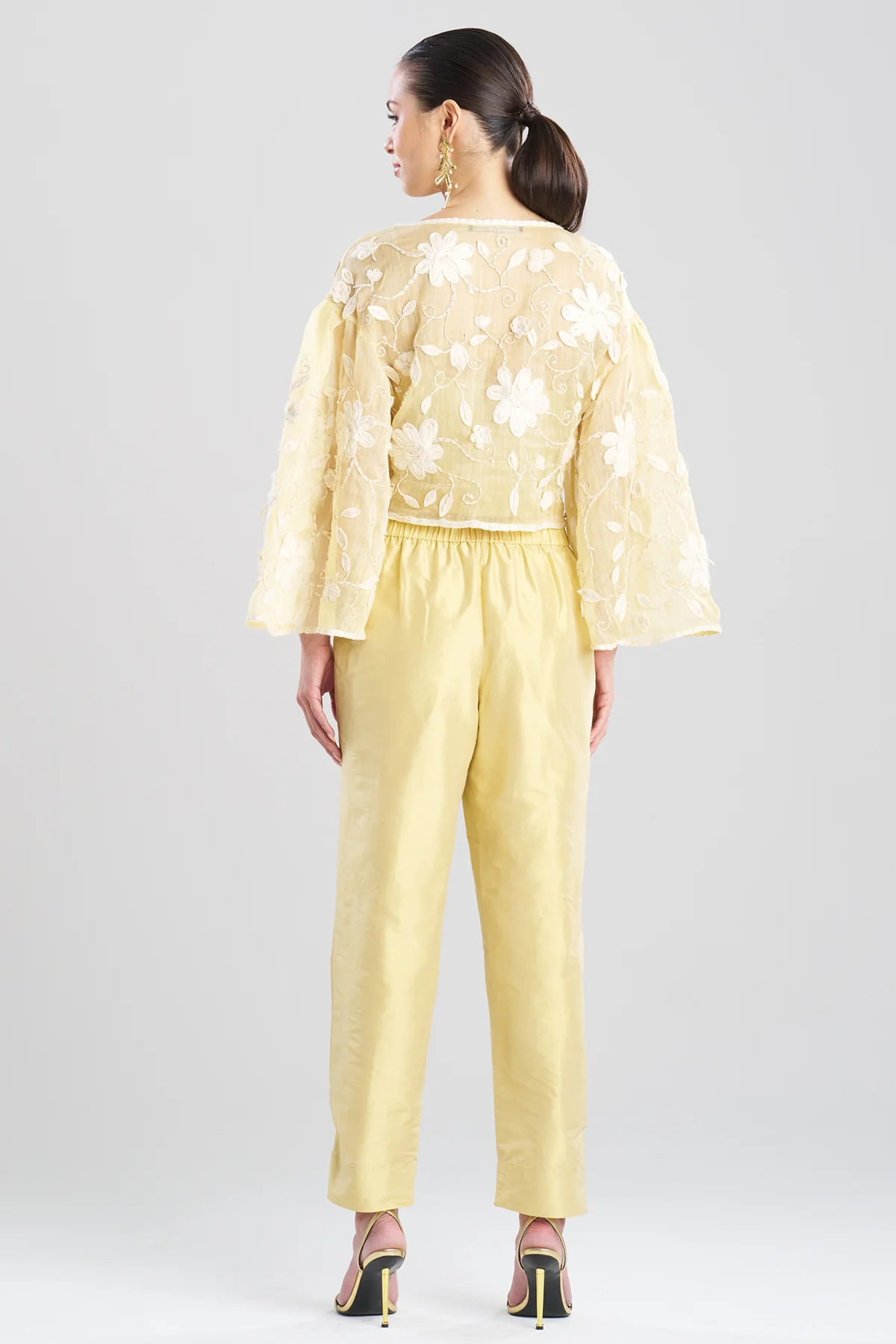 Couture Silk Dupioni Tapered Pants - Image 3