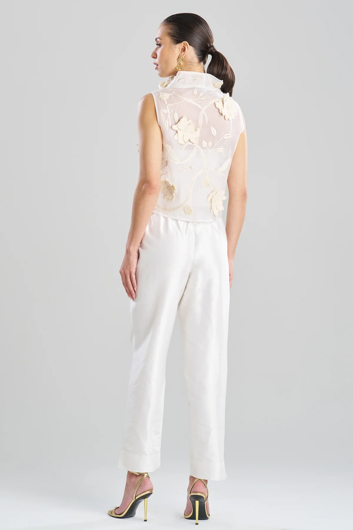 Couture Silk Dupioni Tapered Pants - Image 2