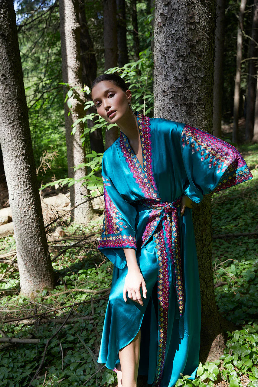 Couture Tribal Embroidery Robe - Image 3