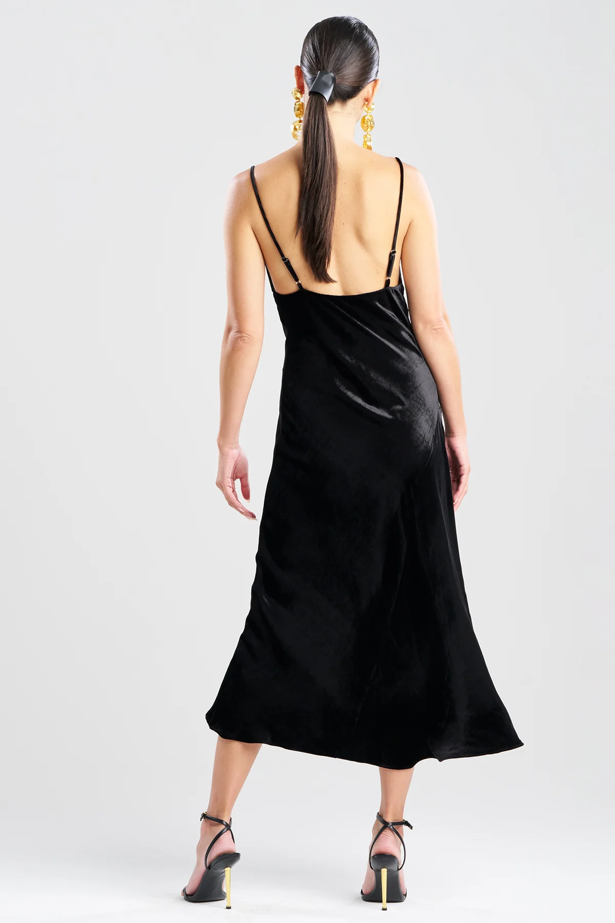 Couture Velvet Silk Slip Dress - Image 2