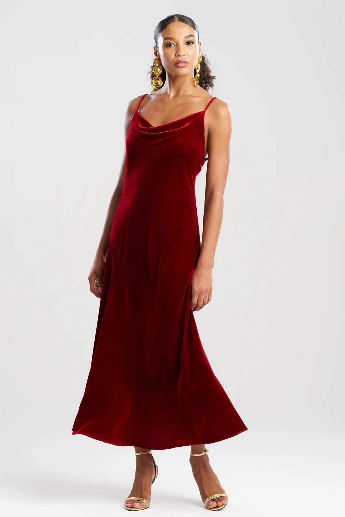 Couture Velvet Silk Slip Dress - Image 2