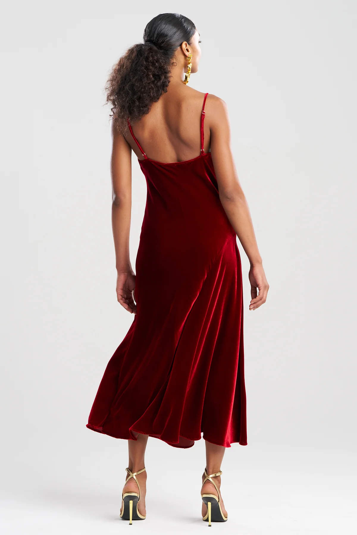 Couture Velvet Silk Slip Dress - Image 3