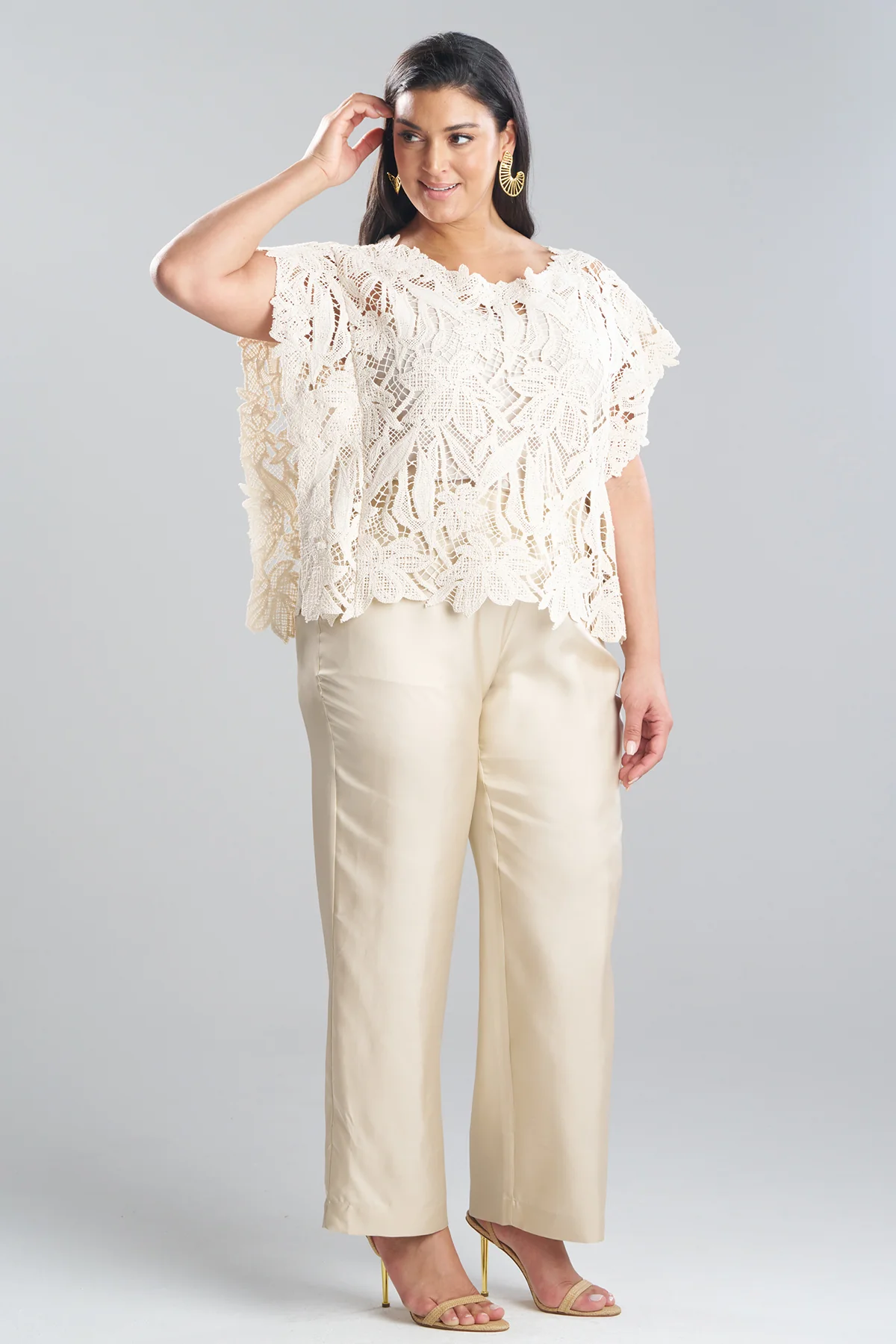 Crochet Lace Cotton Square Top - Image 4