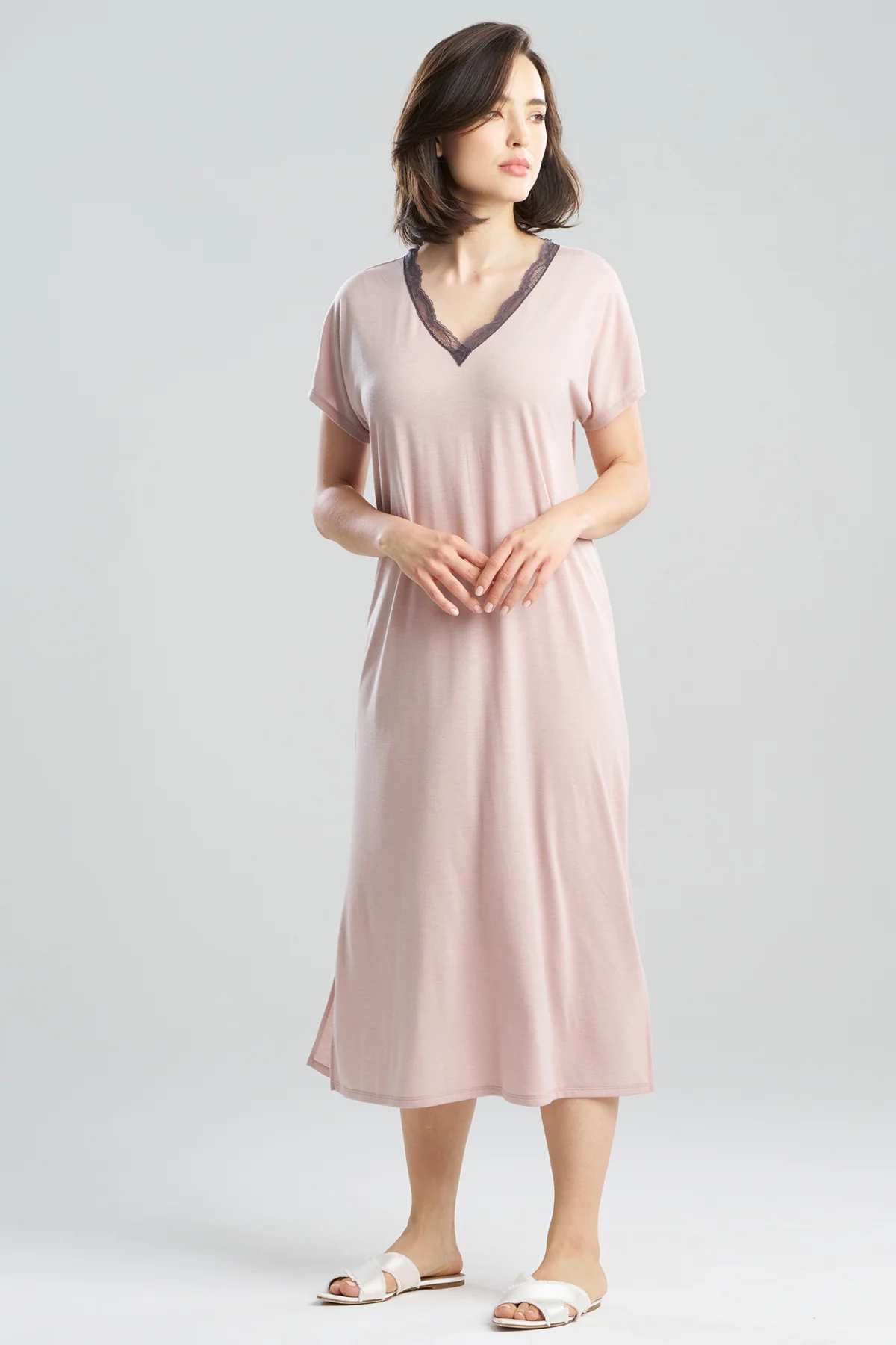 Dhalia Knit Jersey Lace Lounger