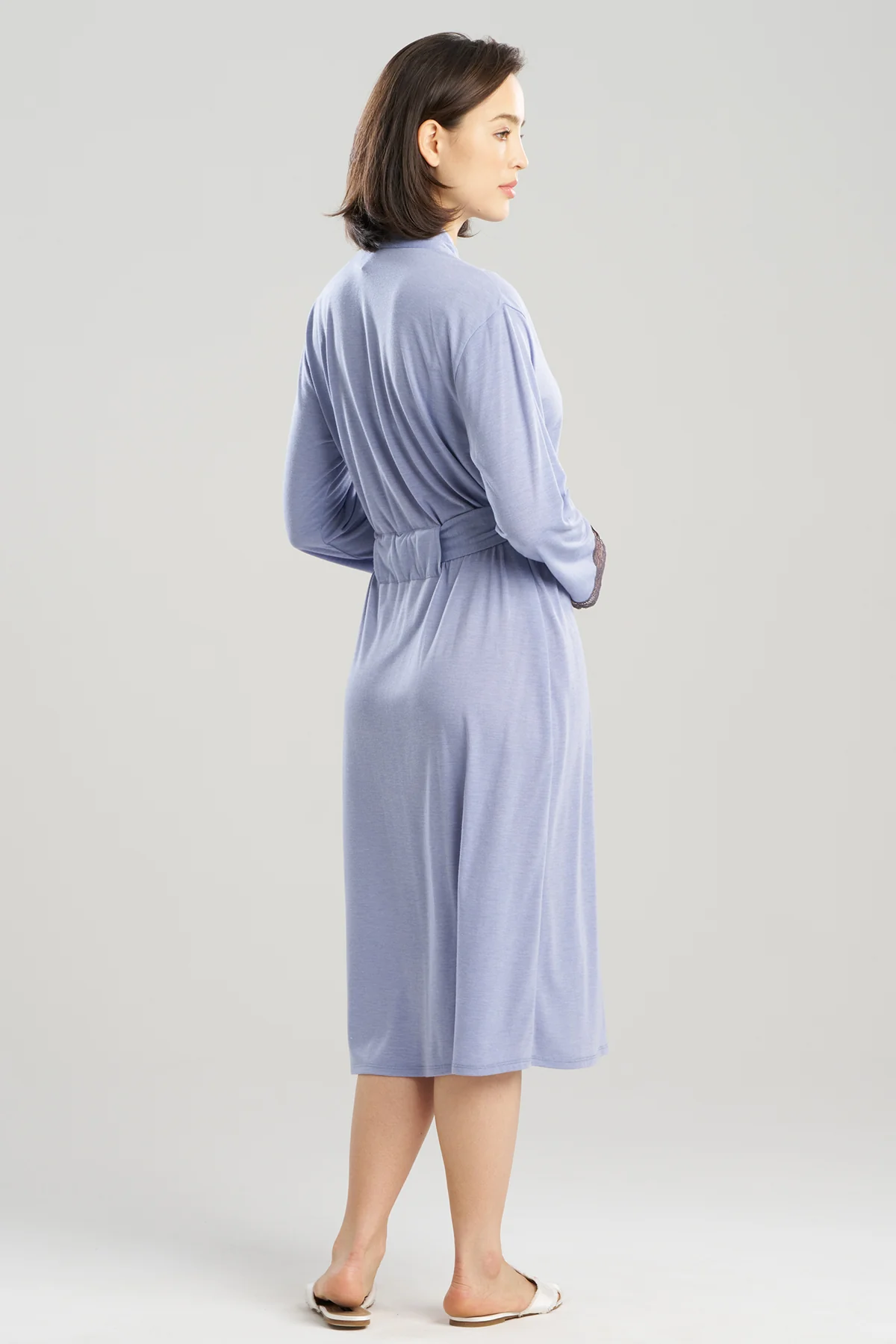 Dhalia Knit Jersey Lace Robe - Image 2