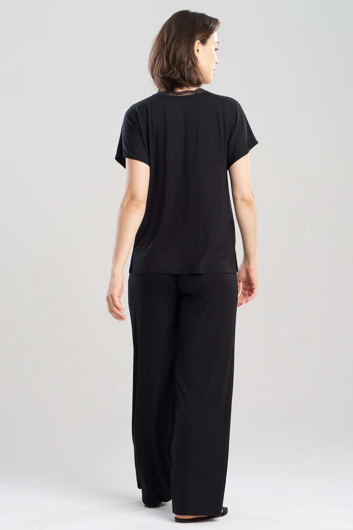 Dhalia Knit Jersey Lace Short Sleeve PJ - Image 2