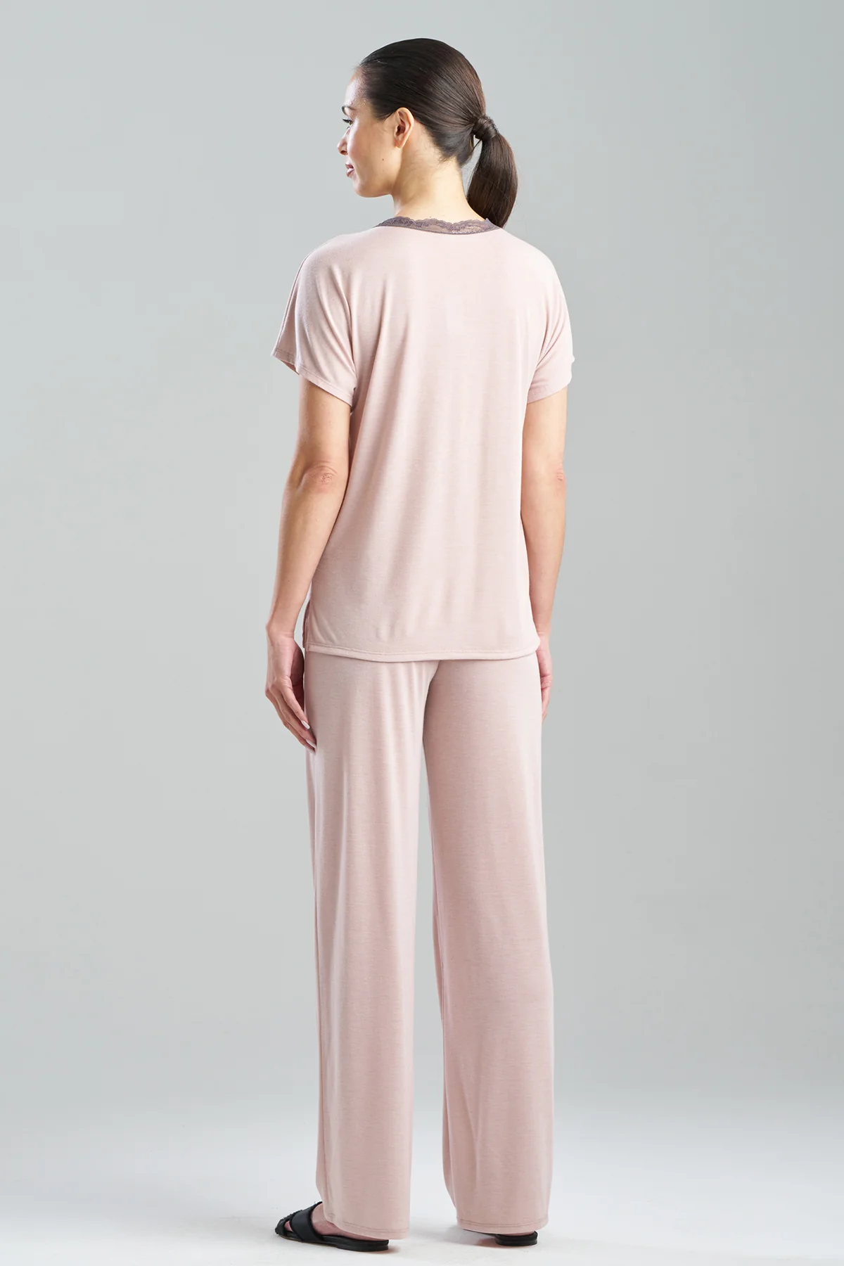 Dhalia Knit Jersey Lace Short Sleeve PJ - Image 2