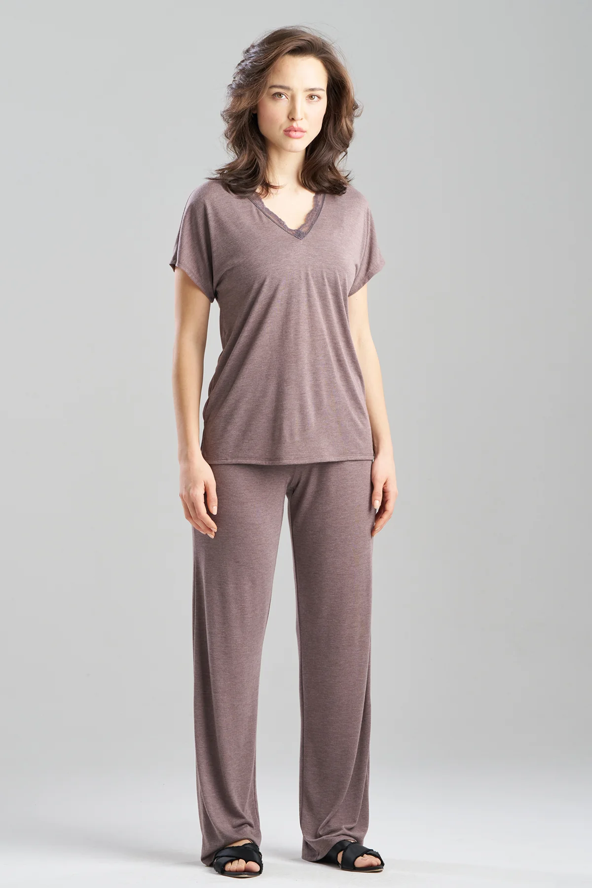 Dhalia Knit Jersey Lace Short Sleeve PJ